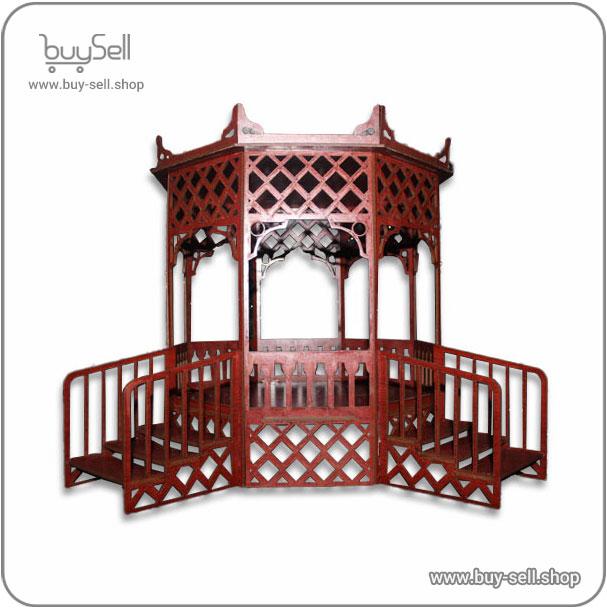 laser cutting pattern of octagonal pavilion light model