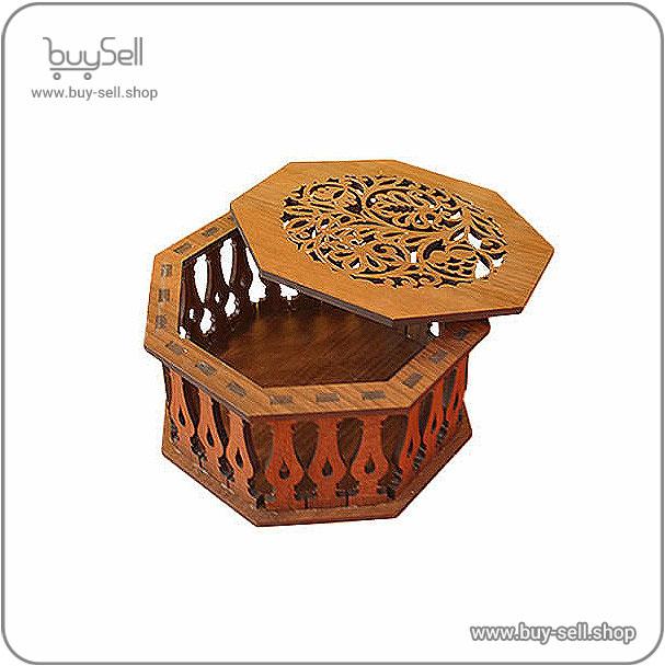 الگوی برش لیزری میوه خوری 8 ضلعی