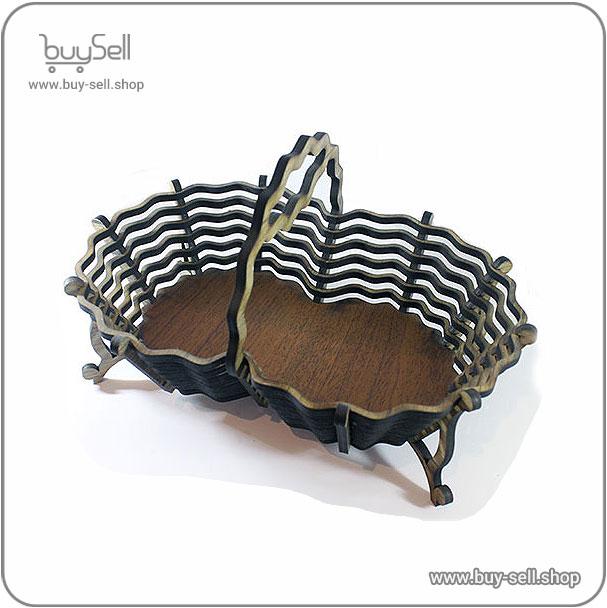 Laser cut template for a fruit basket Pineapple style