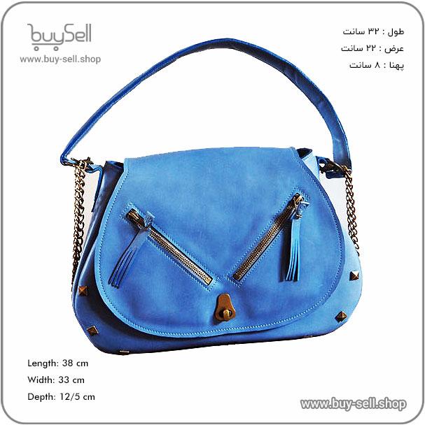 Laser cutting pattern for women's leather shoulder bag Aseman model