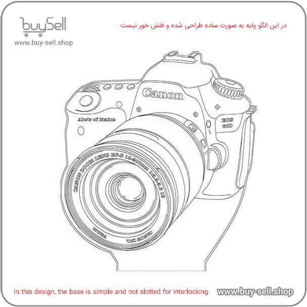 3D Canon Camera Model Bulbing Night Light Laser Cutting Pattern