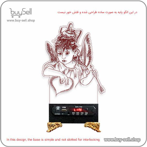 2D Huntress Girl Model Bulbing Night Light Laser Cutting Pattern