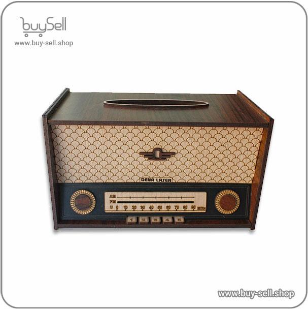 Radio Payam style tissue box laser cut template