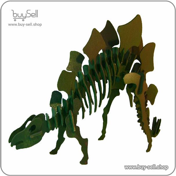 Laser-cut dinosaur puzzle