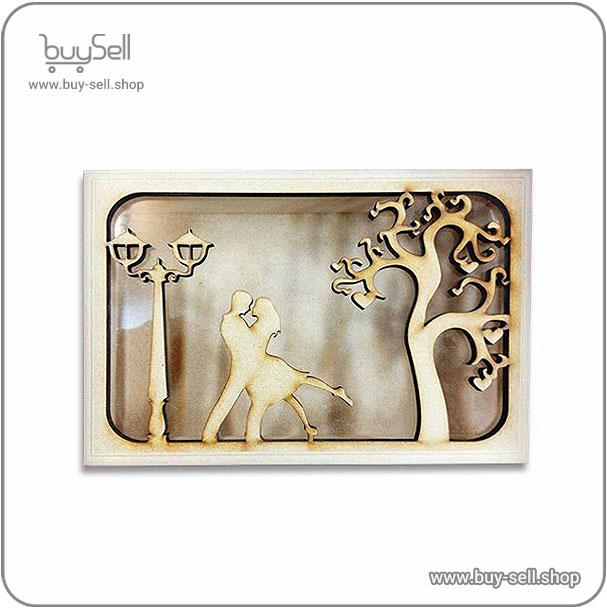 Laser cut template for a wall hanging panel Love style