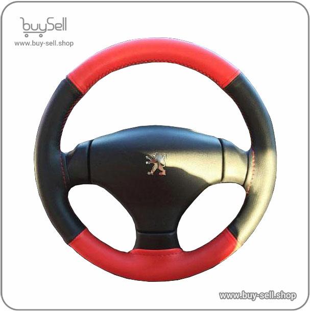 Four-piece stitched car steering wheel cover