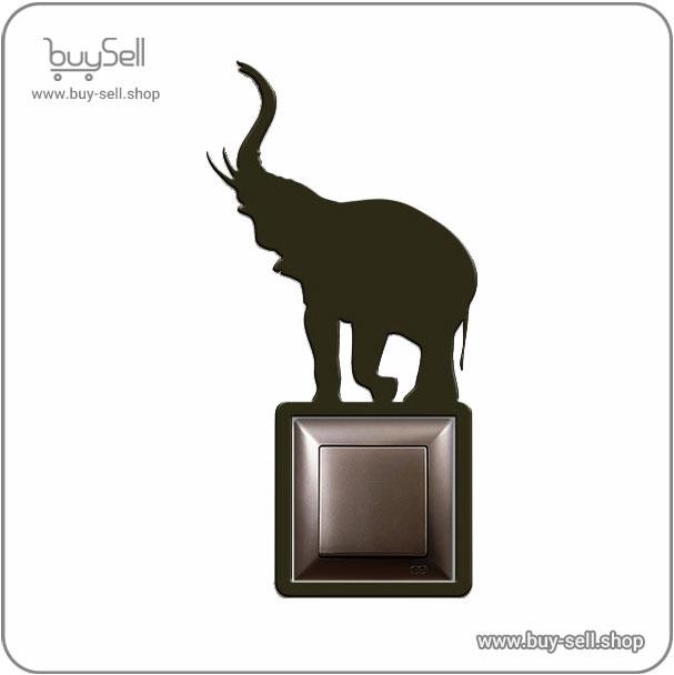طرح برش لیزری استیکر کلید پریز مدل فیل