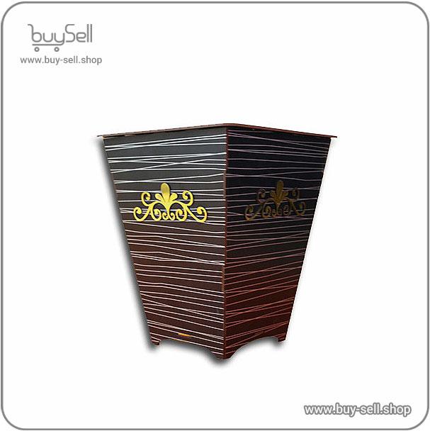 Laser cut template for a trash can Golara style