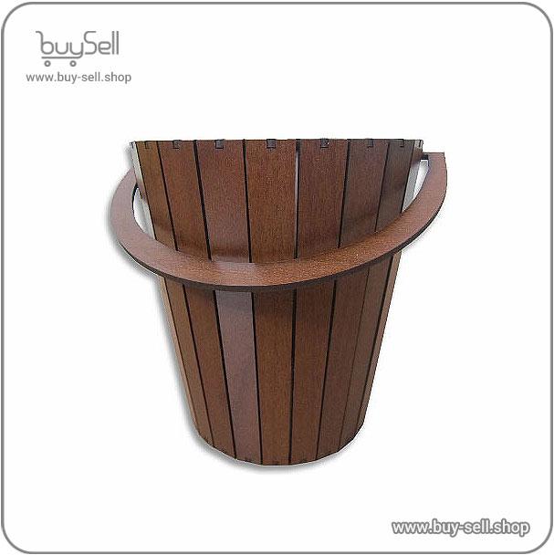 Laser cut template for a flower pot Yogurt bucket style