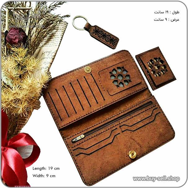 الگوی کیف پول چرم مدل اصفهان (corel+pdf)