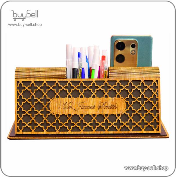 Laser cut template Desktop Pen Holder