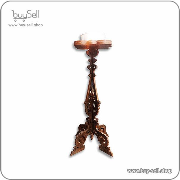 Laser cut template for a tabletop candle holder Stand-up lampshade style