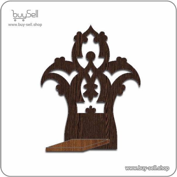 Laser cut template for a wall-mounted candle holder Banoo style