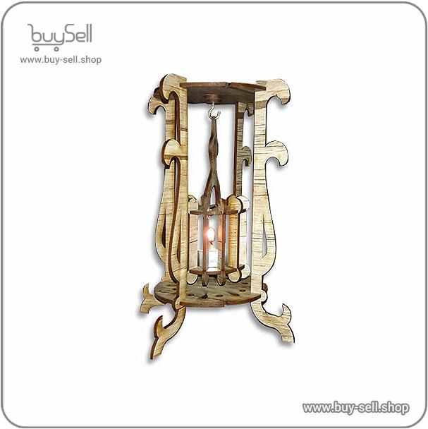 Laser cut template for a tabletop candle holder Chandelier style