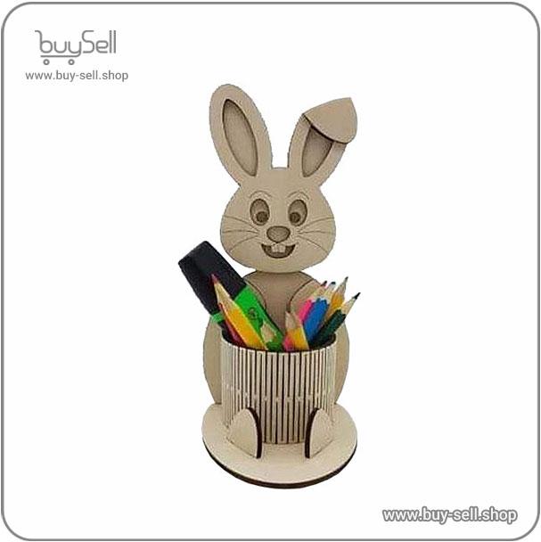 Laser cut design Bunny-style Pen Holder