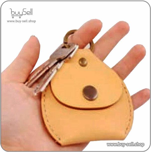 Laser cutting pattern for bag-style leather keychain
