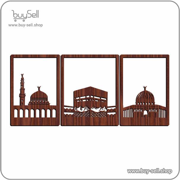 Laser cut design for a 3-piece Kaaba panel