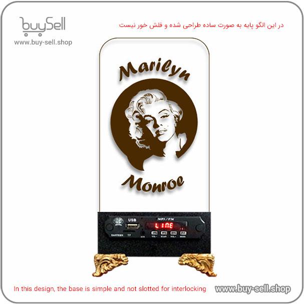 Laser cutting pattern for 2D LED night light – Marilyn Monroe model