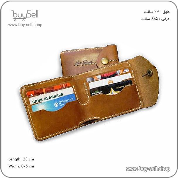 The men's folding leather wallet pattern model Mohanna (cdr+pdf)