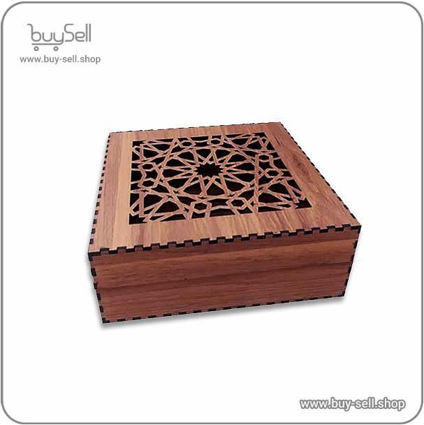 Laser cut template for a jewelry box Moshabak style
