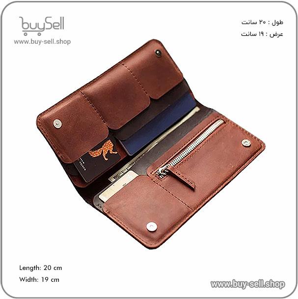 الگوی کیف پول مردانه مدل نامدار (corel+pdf)