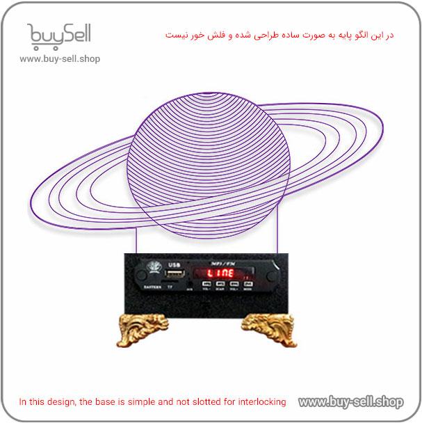 Laser cutting pattern for 3D LED night light – Uranus model