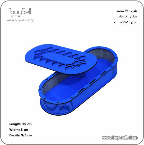 Laser cutting pattern for a pen box