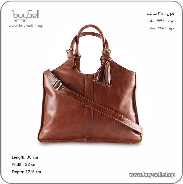 Laser cutting pattern for women's leather shoulder bag Pooneh model