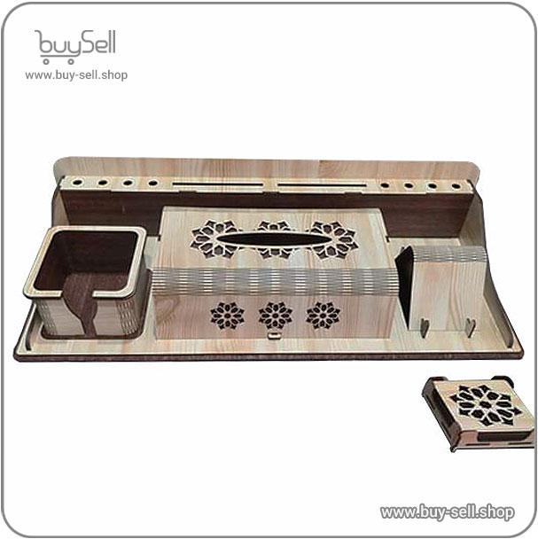الگوی برش لیزری ست اداری رومیزی مدل آرتا (corel )