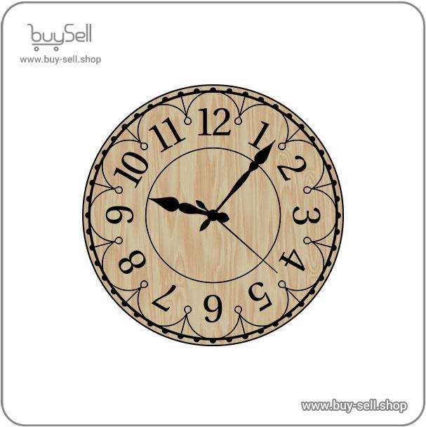 Wall clock laser cut template – Model 20