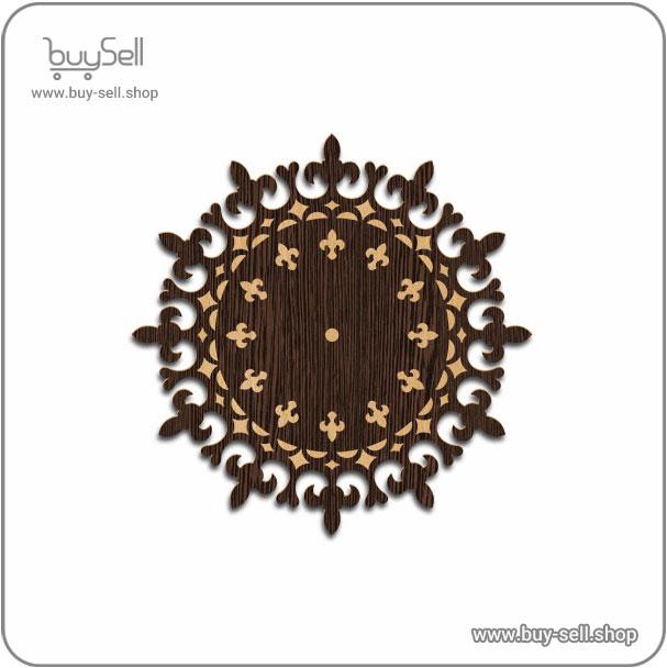 Fantasy wall clock laser cut template Pouran model