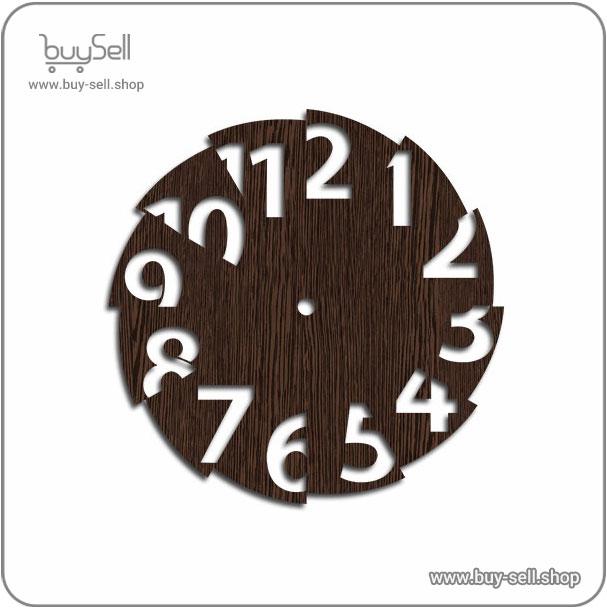Fantasy wall clock laser cut template Torn Numbers model
