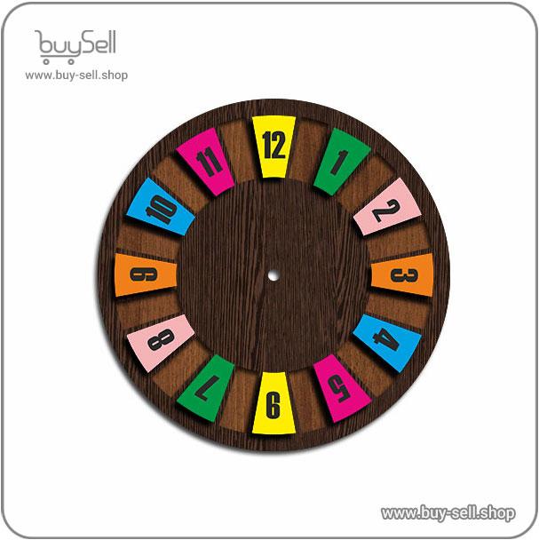 Fantasy wall clock laser cut template Colorful model