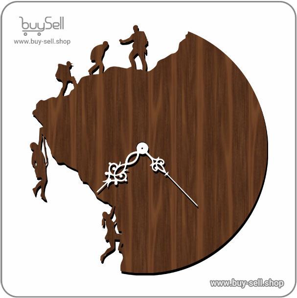 Rock style wall clock laser cut design