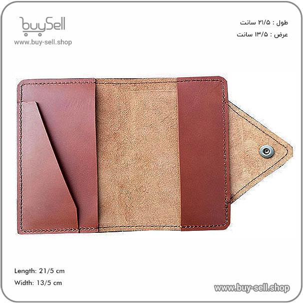 The pattern for the leather passport wallet, Safir model (cdr+pdf)