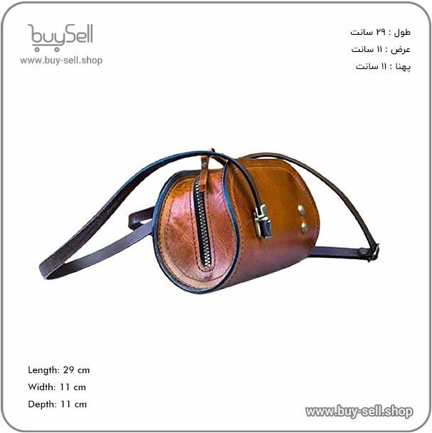 Laser cutting pattern for women's leather shoulder bag Sahel model