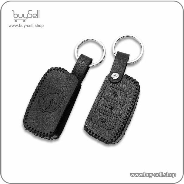 Laser cutting pattern for 3-button Samand car key leather cover