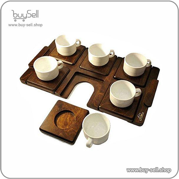 Laser Cut Tea Tray Design Chamomile Style