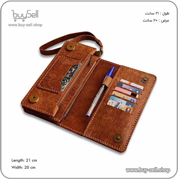 الگوی کیف پول چرم دکمه دار مدل سوناتا (corel+pdf)