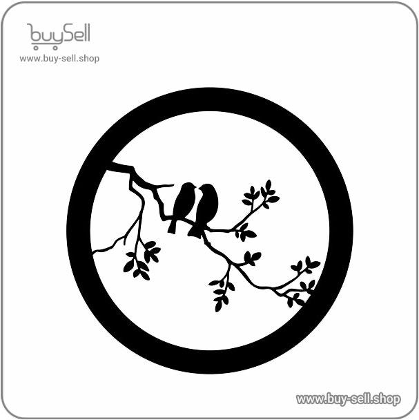 Laser Cut Wooden Wall Sticker Design Fantasy Style, Code 14