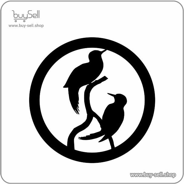 Laser Cut Wooden Wall Sticker Design Fantasy Style, Code 12