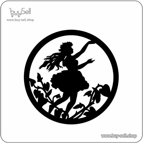 Laser Cut Wooden Wall Sticker Design – Fantasy Style, Code 1