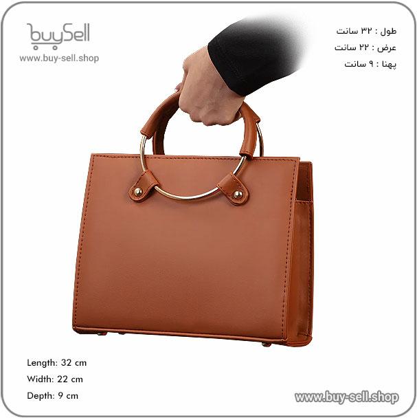 الگوی کیف چرم دوشی زنانه مدل تینوش