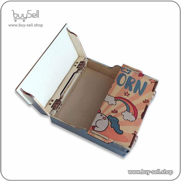 Laser cut template for a wooden gift box Double-lid Transfer style