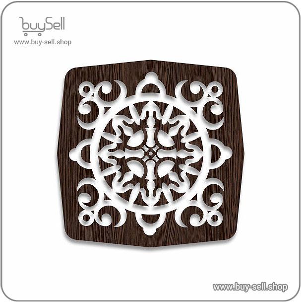 Laser cut template for a coaster Code 018