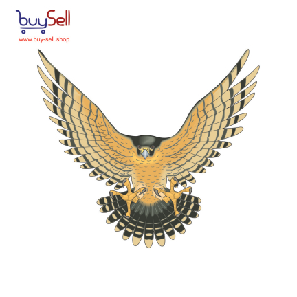 Editable vector of a falcon