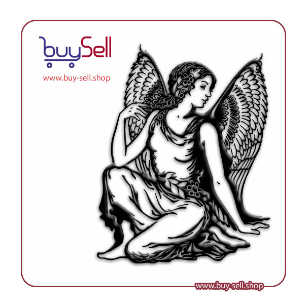 Editable vector of a miniature angel design