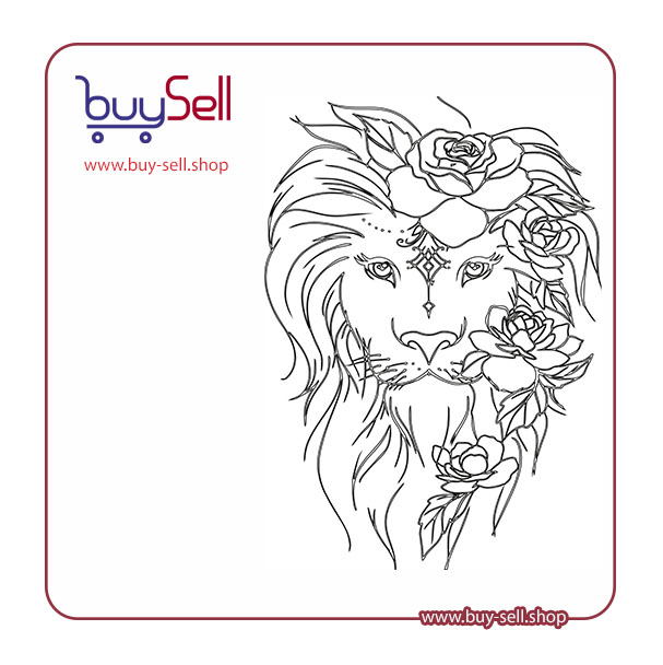 Editable vector of a lion