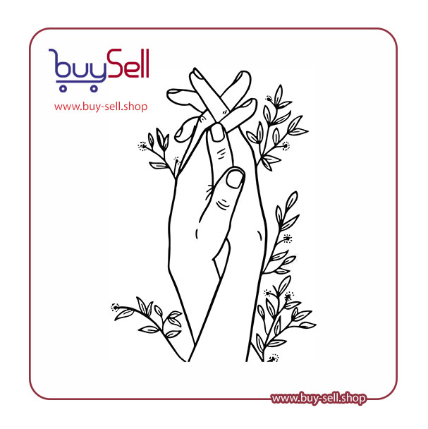 Lovers' hands vector