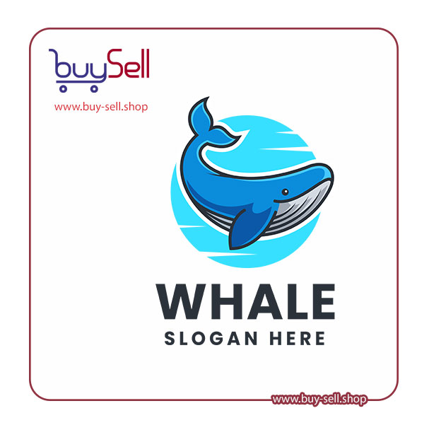 Editable vector of logo – code: whale-logo